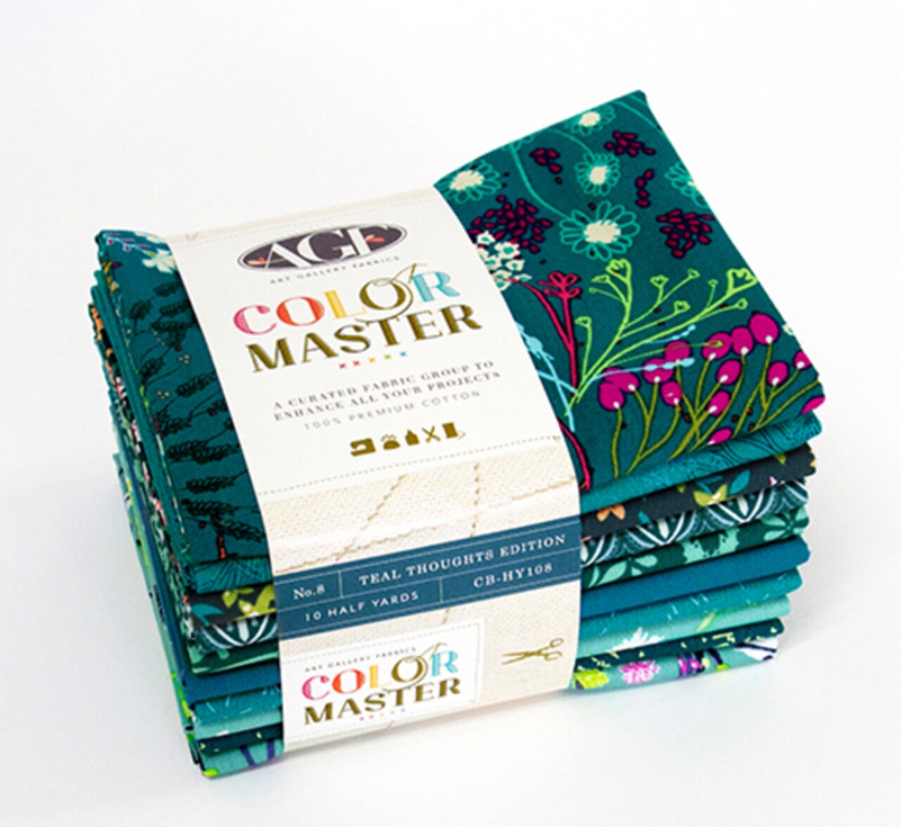 Teal Thoughts Color Master Half Yard Bundle by AGF Studio for Art Gallery (CB-HY108)